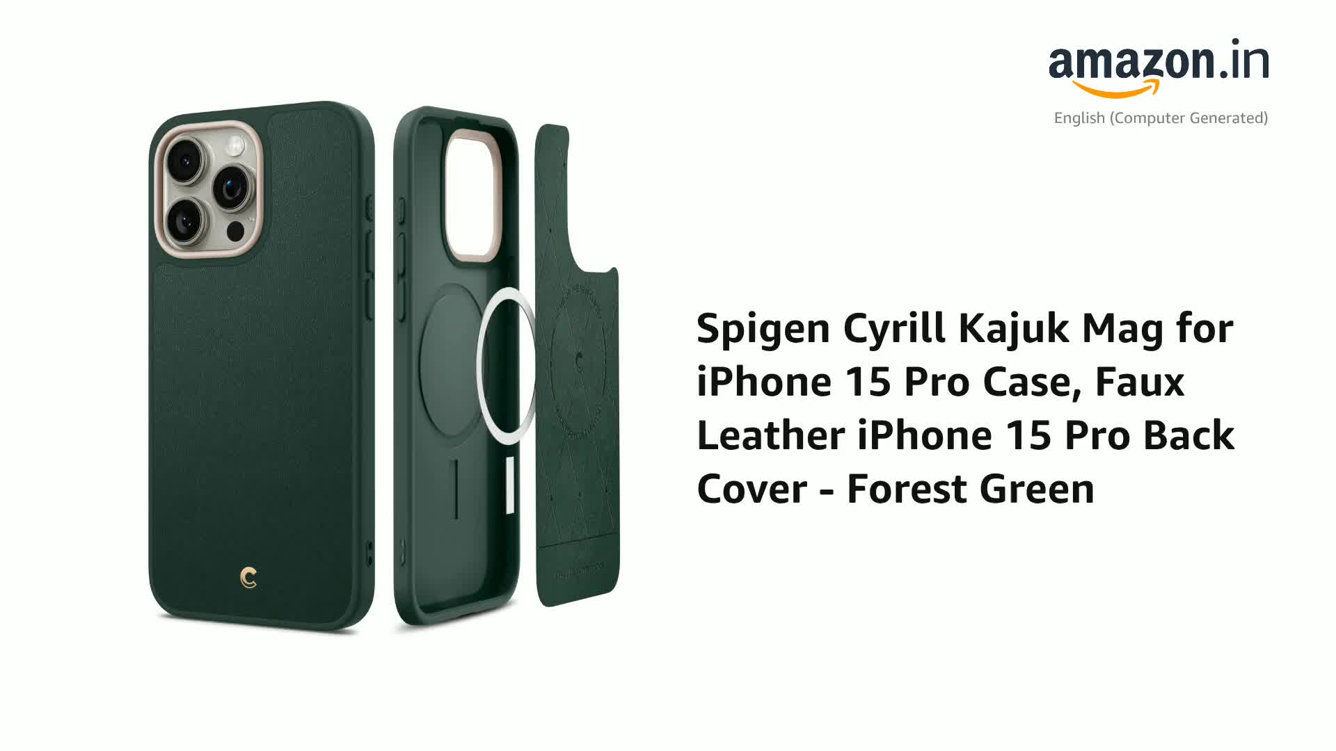 Spigen Cyrill Kajuk Mag | iPhone 15 Pro Case | iPhone 15 Pro Back